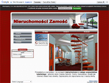 Tablet Screenshot of nieruchomoscizamosc.pl